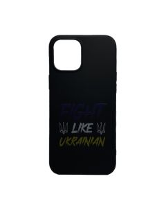 Чехол Wave We are Ukraine Case iPhone 12 Pro Max Black Fight Like Ukrainian