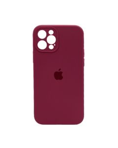 Чехол Soft Touch для Apple iPhone 12 Pro Plum with Camera Lens Protection Square