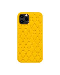 Чохол Leather Lux для iPhone 12  Pro  Max Yellow