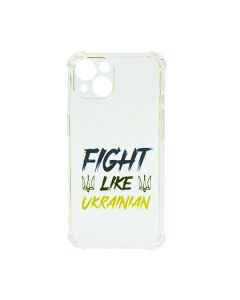 Чехол Wave We are Ukraine Case iPhone 13 Clear Fight Like Ukrainian with Camera Lens