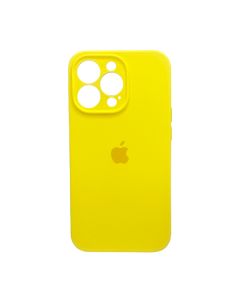 Чехол Soft Touch для Apple iPhone 12 Pro Yellow with Camera Lens Protection Square