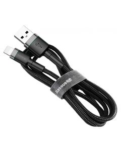 Кабель Baseus Cafule Cable USB Lightning 1.5A 2m Grey/Black (CALKLF-CG1)