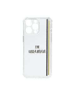 Чохол Wave We are Ukraine Case iPhone 13 Pro Clear I`m Ukrainian with Camera Lens