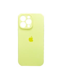Чохол Soft Touch для Apple iPhone 14 Pro Max Yellow with Camera Lens Protection Square