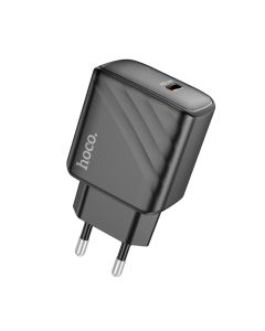 Мережевий зарядний пристрій HOCO CS22A Value single port PD30W charger Black