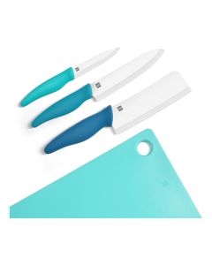 Набір ножів Набор ножей з 3 предметів Huo Hou Hot Ceramic Knife + Chopping Board Set HU0020
