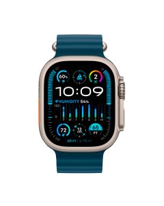 Смарт-годинник Apple Watch Ultra 2 Cellular 49mm Titanium/Blue Ocean Band (MREG3) українська версія