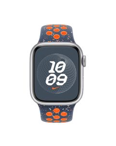 Ремінець для Apple Watch 45mm Blue Flame Nike Sport Band M/L (MUV93ZM/A)