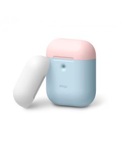 Футляр для навушників Elago A2 Duo Case Pastel Blue/Pink/White for Airpods (EAP2DO-PBL-PKWH)