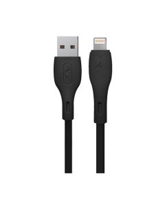 Кабель SkyDolphin S22L Soft Silicone USB to Lightning 1m Black (USB-000601)