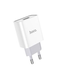 Мережевий зарядний пристрій HOCO C81A Asombroso single port charger set(Micro) 10.5W White