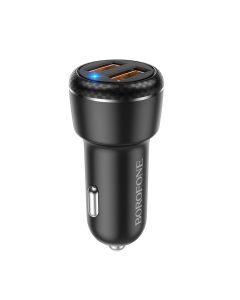 Автомобільний зарядний пристрій BOROFONE BZ17 Core dual port QC3.0 car charger set(Micro) 18W