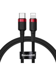 Кабель Baseus Cafule Cable Type-C to iP PD 20W 1m Red+Black