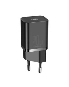 Мережевий зарядний пристрій Baseus Super Si Quick Charger 1C 20W EU Black