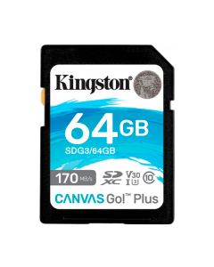 Карта пам'яті Kingston 64 GB SDXC class 10 UHS-I U3 Canvas Go! Plus SDCG3/64GB