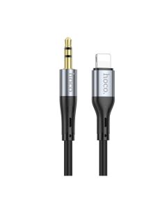 Аудио кабель 3.5 мм - Lightning Hoco UPA22 1M Black