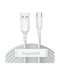 Кабель Baseus Simple Wisdom Data Cable Kit USB 3.0 Type-C 5A (2PCS/Set) White (TZCATZJ-02)