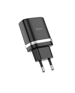 Мережевий зарядний пристрій HOCO C12Q Smart QC3.0 charger 18W Black