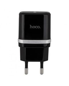 Мережевий зарядний пристрій HOCO C12 Smart dual USB charger Black