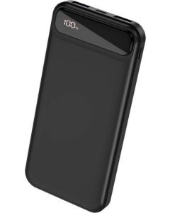 Зовнішній акумулятор XO PR135 Digital Display 2USB+Type-C 10000mAh Black + USB-лампа XO Y1