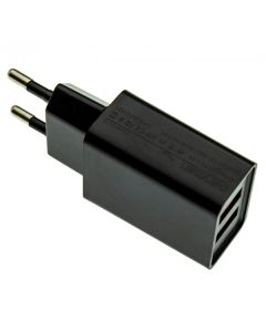 СЗУ Denmen DC02T + Type-C Cable 2.1A Black