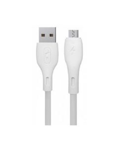Кабель SkyDolphin S22V Soft Silicone USB to Micro USB 1m White (USB-000605)