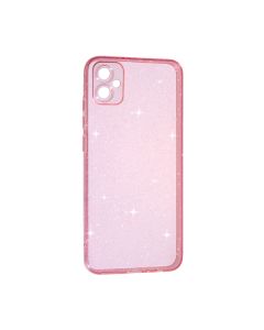 Чехол Silicon Shiny Case Samsung A05/A055 Glitter Clear/Pink