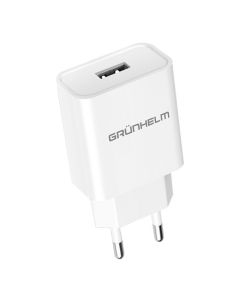 Блок живлення - GWC-01, 5V/2,1А, 1 USB, білий (GRUNHELM)