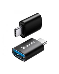 Перехідник Baseus Ingenuity Mini OTG Type-C to USB-A 3.1 Black (ZJJQ000001)