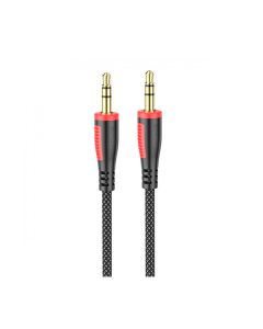 Аудіо кабель 3.5mm - 3.5 mm Borofone BL14 1m Black