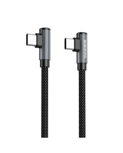 Кабель BOROFONE BU50 elbow magnetic 60W charging data cable Type-C to Type-C 1m Black