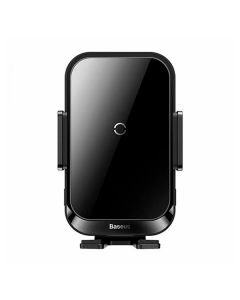 Автотримач для телефона з бездротовою зарядкою Baseus Halo Electric Wireless Charger 15W (SUDD000001) Black