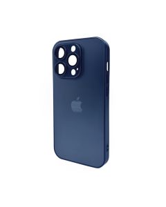 Чохол для смартфона AG Glass Matt Frame Color Logo for Apple iPhone 15 Pro Navy Blue