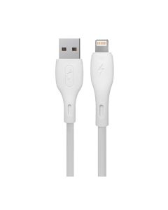 Кабель SkyDolphin S22L Soft Silicone USB to Lightning 1m White (USB-000599)