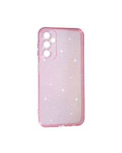 Чехол Silicon Shiny Case Samsung A15/A156 Glitter Clear/Pink