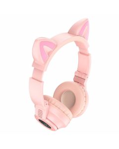 Бездротові навушники BOROFONE BO18 Cat ear BT headphonesPink