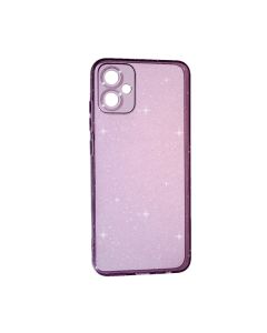 Чехол Silicon Shiny Case Samsung A05/A055 Glitter Clear/Lilac Pride