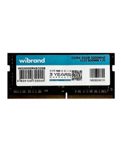 Оперативна пам'ять DDR4 Wibrand 32GB 3200MHz CL22 SODIMM