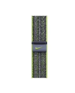 Ремінець для Apple Watch 41mm Bright Green/Blue Nike Sport Loop (MTL03ZM/A)