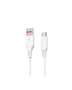 Кабель SkyDolphin S61V USB to Micro USB 2.4A 1m White (USB-000449)
