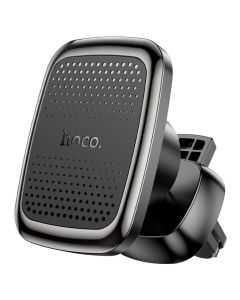 Тримач для мобільного HOCO CA106 Air outlet magnetic car holder Black Metal Gray