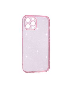 Чохол Silicon Shiny Case iPhone 12 Pro Max Glitter Clear/Pink