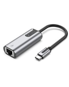 Адаптер Vention USB-C to Gigabit Ethernet Adapter 0.15M Gray Aluminum Alloy Type (CFNHB)