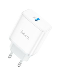 Мережевий зарядний пристрій HOCO C104A Stage single port PD20W charger White