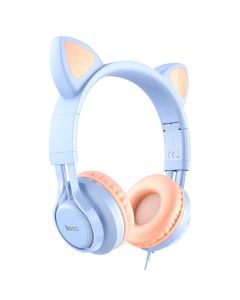 Навушники HOCO W36 Cat ear headphones with mic Dream Blue