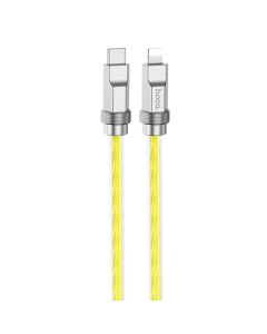 Кабель HOCO U113 Solid PD silicone charging data cable iP Gold