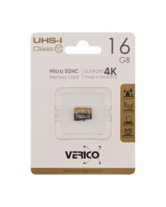 Карта памяти Verico 16GB microSDHC UHS-I Class 10 4K (без адаптера)