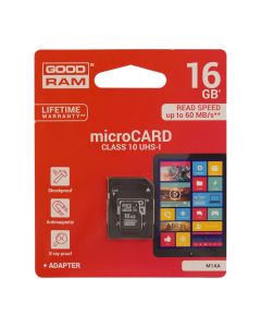 Карта памяти Goodram 16GB microSDHC Class 10 UHS-I + SD Adapter