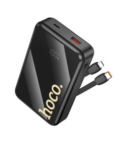 Зовнішній акумулятор HOCO Q37A Graceful 22.5W+PD20W power bank with two cables(20000mAh) Black