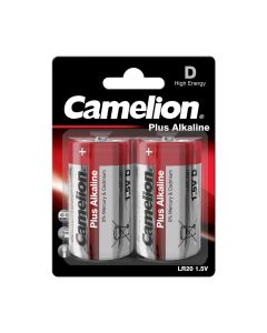 Батарейка CAMELION Plus ALKALINE D/LR20 BP2 2шт (C-11000220)